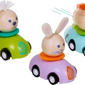 Voiture retro friction de Pâques