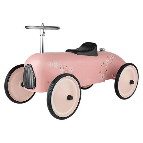 Voiture rétro à pédales - Rose - Essentials