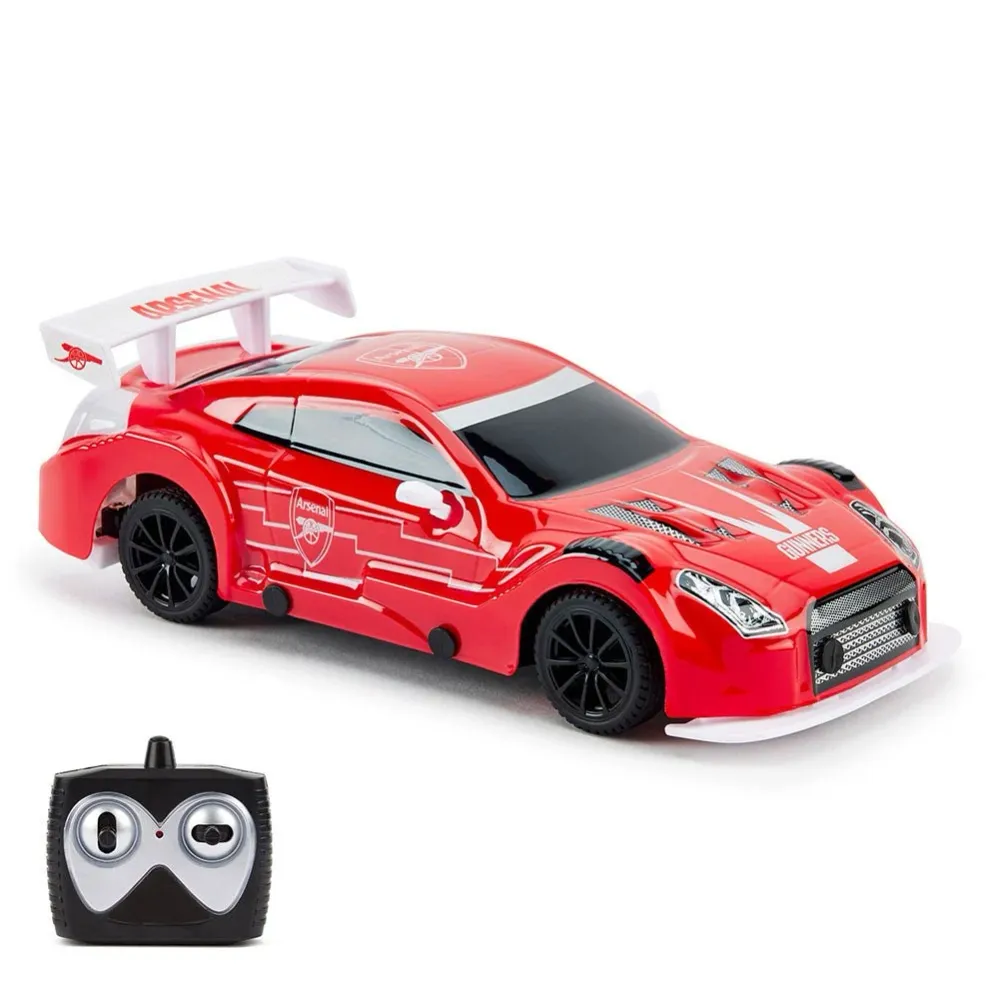 Voiture de sport radiocommandée Arsenal FC à l'échelle 1/24