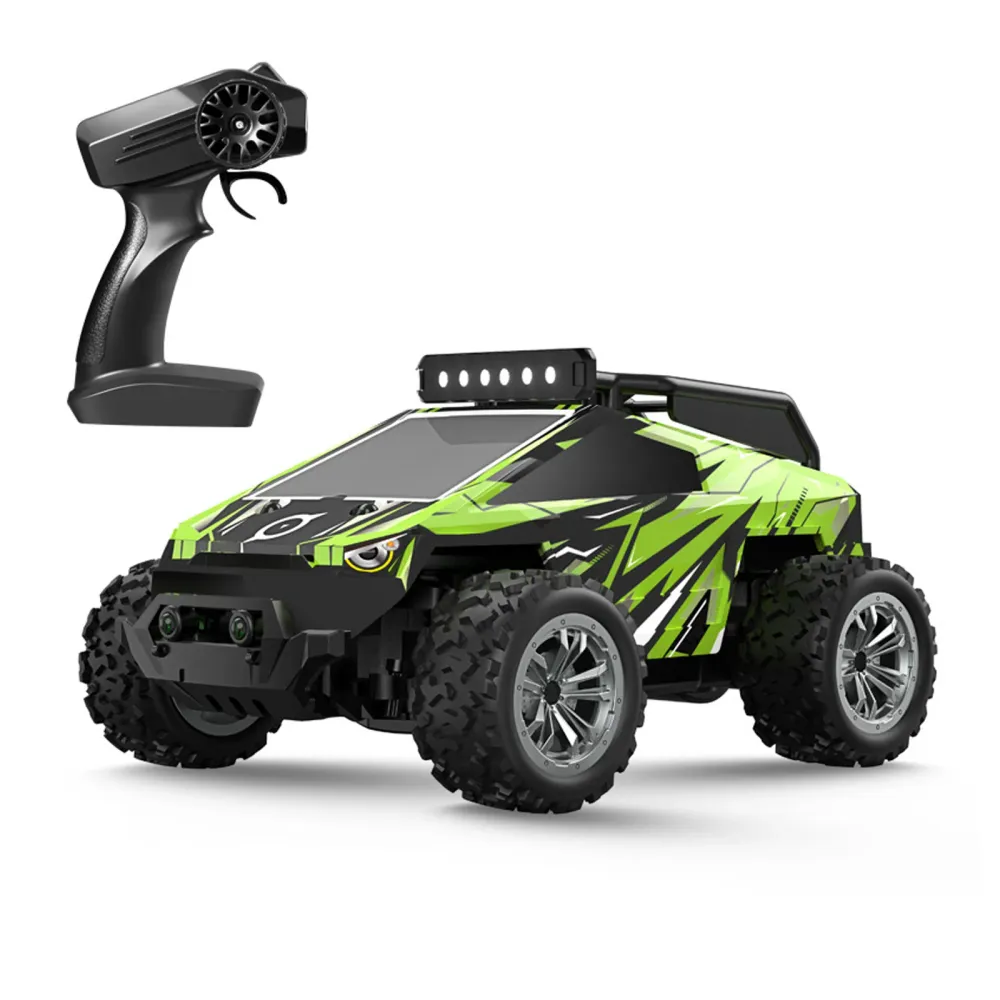 Voiture télécommandée 12x8,5x4cm voiture télécommandée 4WD RC à grande vitesse 1:32 toy double gear off-road vehicle vert...