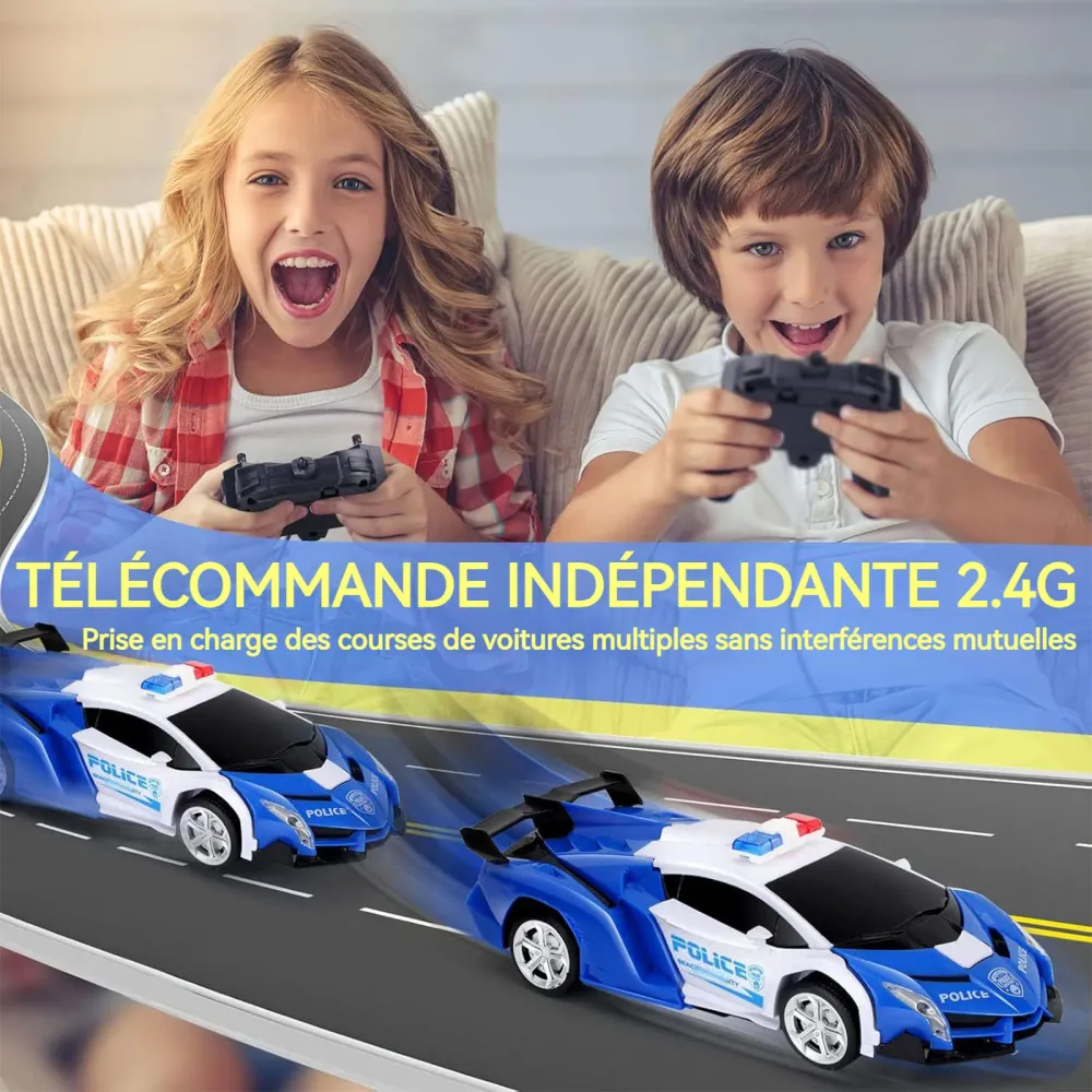 Voiture télécommandée 2,4 GHz de déformation télécommandée Car Caro Remote Control Rechargeable Car Car garçons et enfants...
