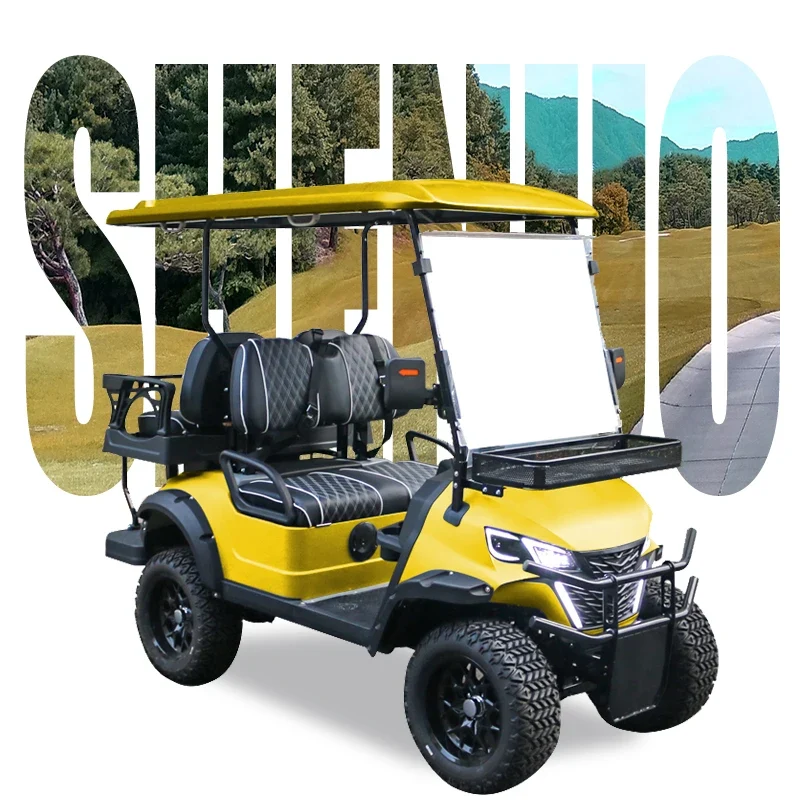 Voiturette de golf électrique 4 places, batterie 48V 150Ah