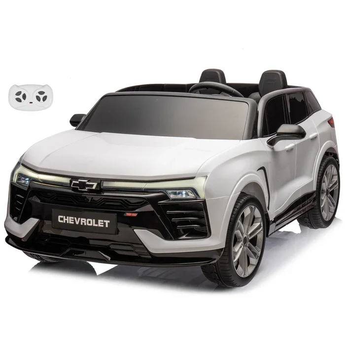Voltz Toys® Chevrolet Blazer 24 V, voiture 2 places pour enfants avec télécommande, portes ouvrantes, lumières LED et musique