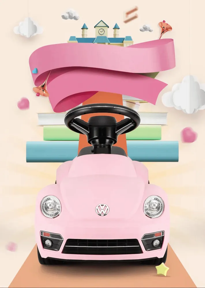 Voltz Toys Rastar Volkswagen Beetle Kids pied au sol sur la voiture