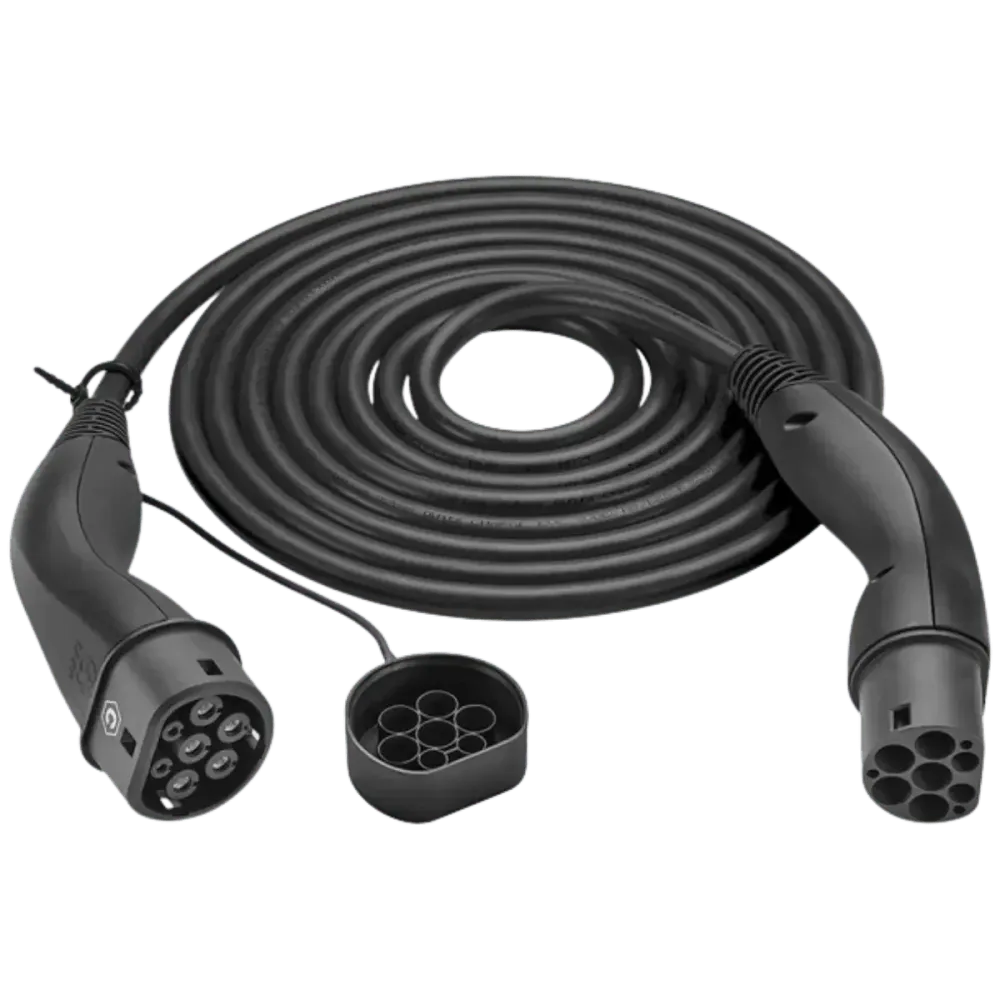 Câble de recharge Helix pour voiture électrique - Type 2 - 11KW - 5M Wentronic