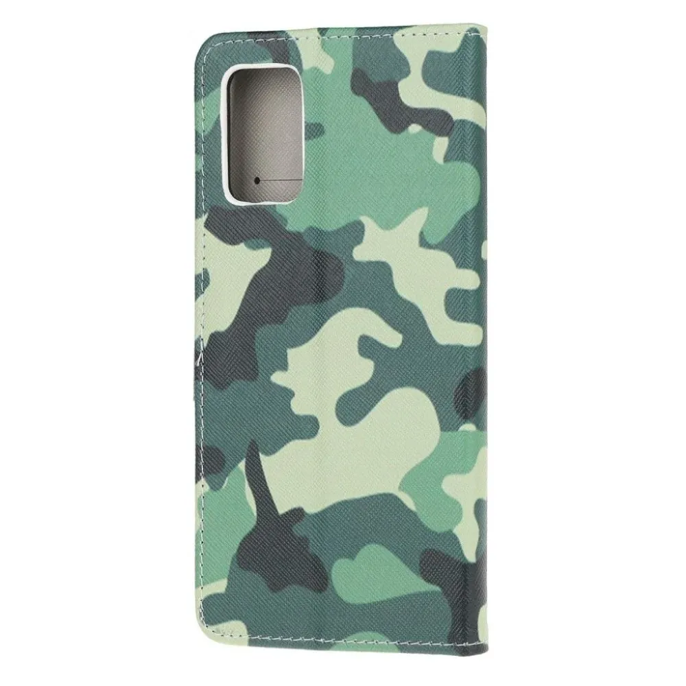 Wonderland Motorola Moto G9 Plus flip case - Camouflage