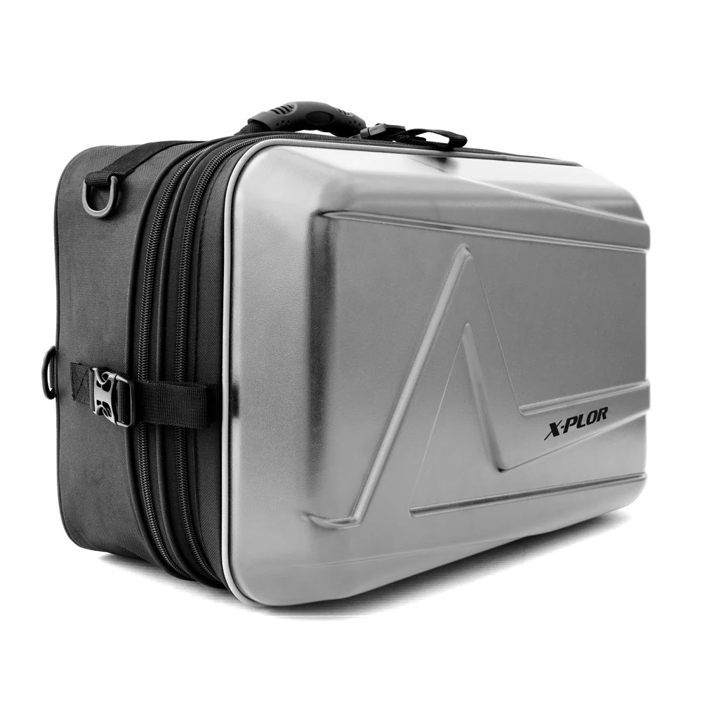 Sacoches cavalières moto 25L - Argentés [Lot de 2] X-PLOR
