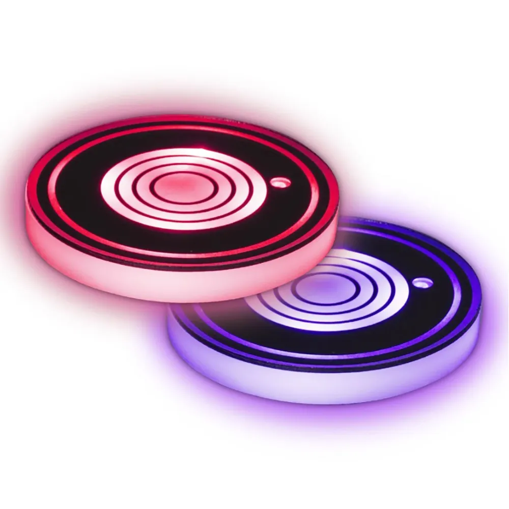 Xtreme - Ensemble de 2 Lumières LED pour Porte-Gobelet de Voiture, 2.7" de Diamètre