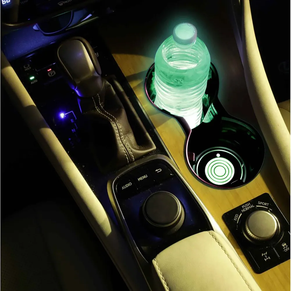 Xtreme - Ensemble de 2 Lumières LED pour Porte-Gobelet de Voiture, 2.7" de Diamètre