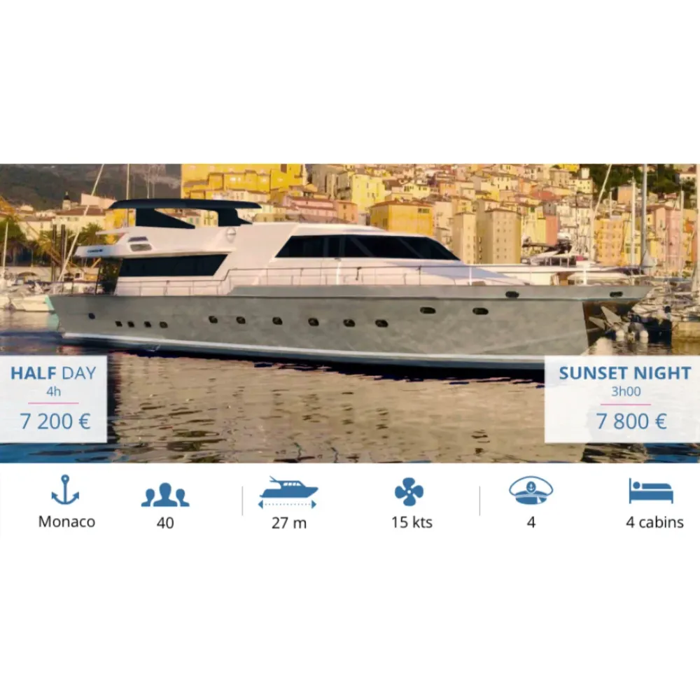M/Y Zaffiro - 23,6 m - 4 Cabins - 40 Guests YACHT BAR