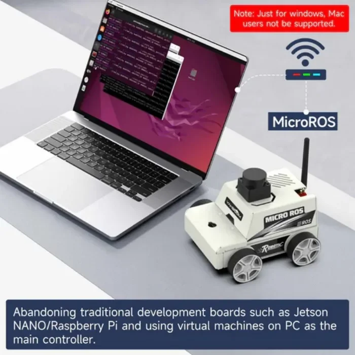 Yahboom ESP32 MicroROS Voiture Robot Machine Virtuelle (MAC Non Supporté)