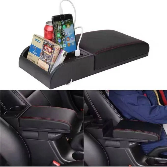 Accoudoir Voiture Confort avec Rangement et Charge USB yarabox
