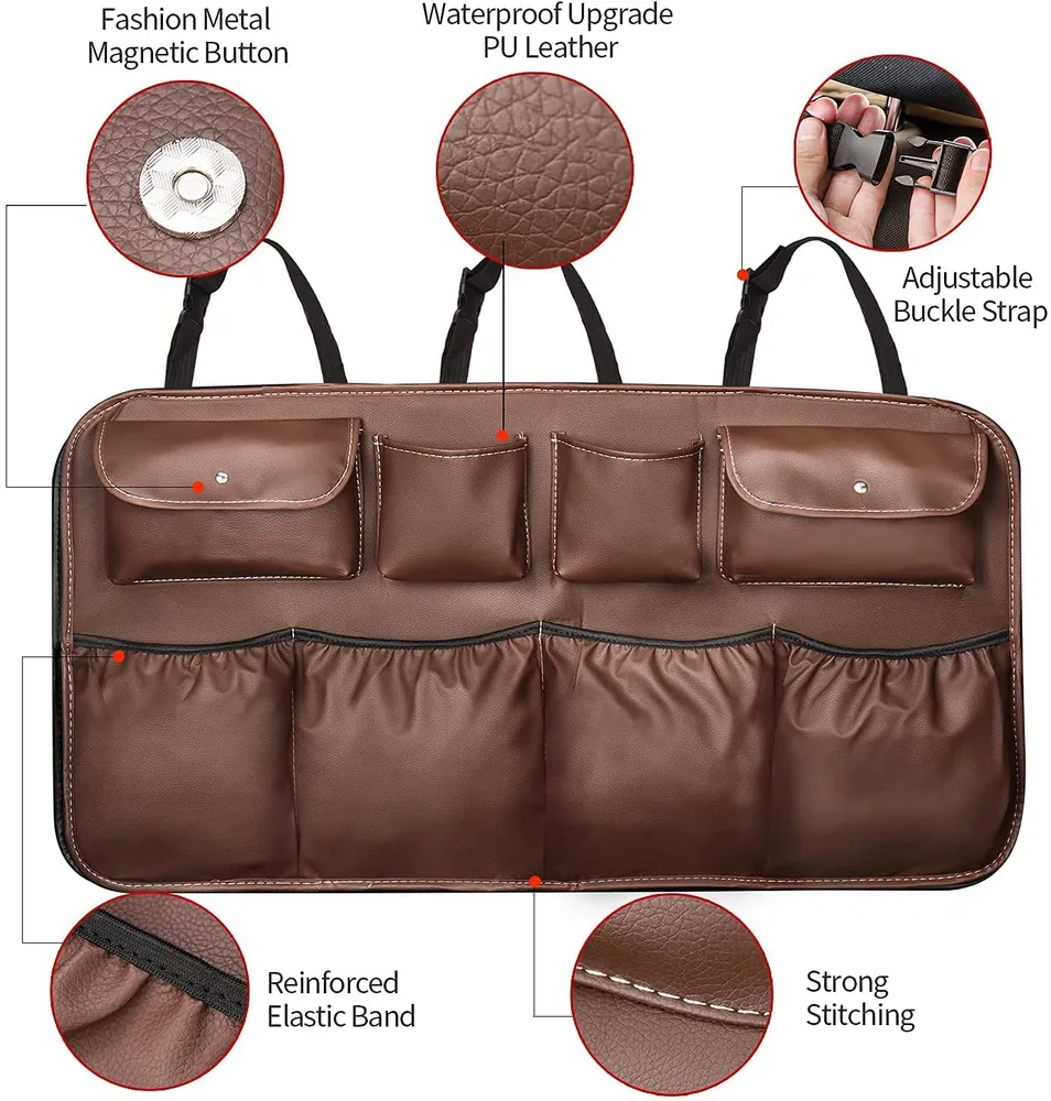 Organiseur de Coffre de Voiture en Cuir – Rangement Pratique et Élégant yarabox