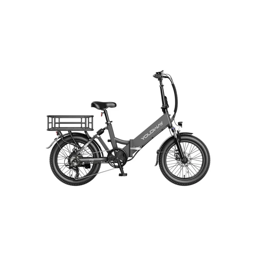Vélo électrique Pliant Yoloway F10 - Moteur 250W Batteries 36V12.5Ah Pneus De 20*3.0 Pouces Freins à Disque Avant Et Arriè...
