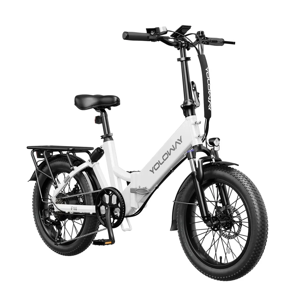Vélo électrique Pliant Yoloway F10 - Moteur 250W Batteries 36V12.5Ah Pneus De 20*3.0 Pouces Freins à Disque Avant Et Arriè...