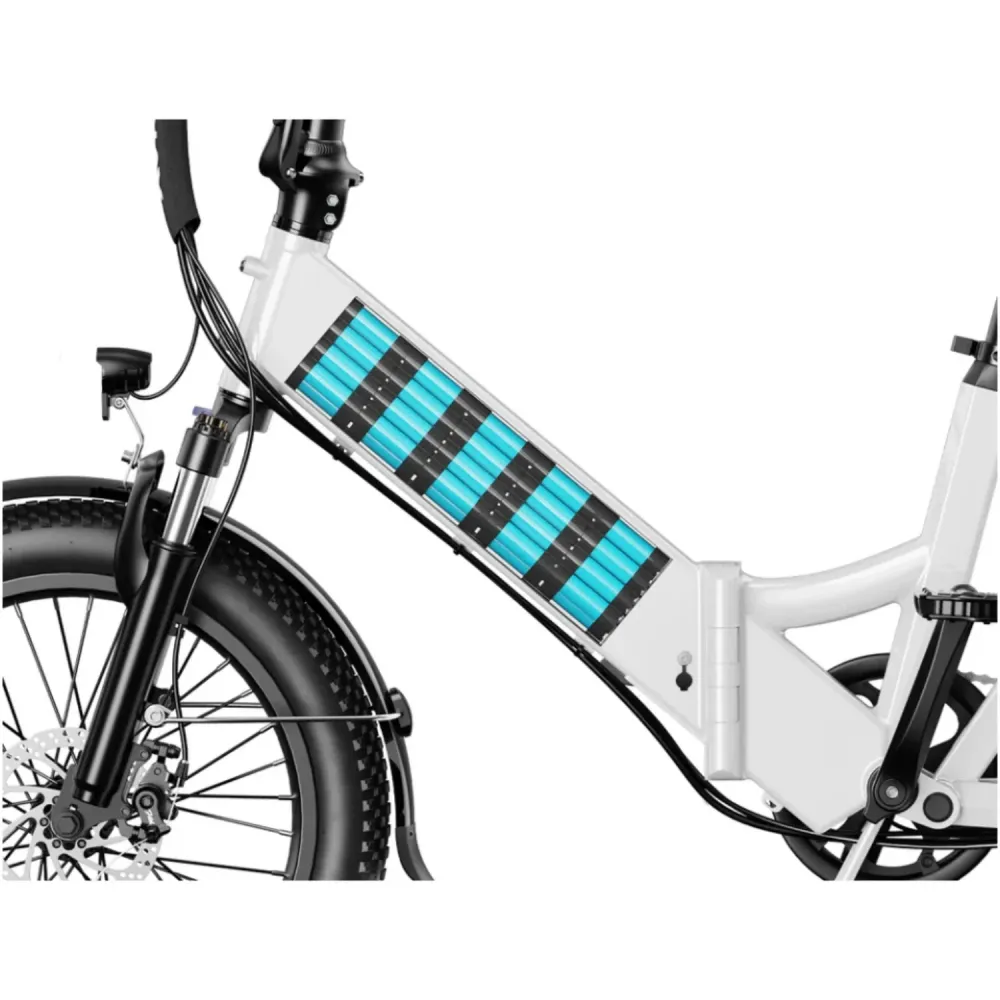 Vélo électrique Pliant Yoloway F10 - Moteur 250W Batteries 36V12.5Ah Pneus De 20*3.0 Pouces Freins à Disque Avant Et Arriè...