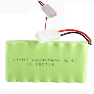 Batterie 6V Ni-Mh 2400 mAh pour télécommande de voiture + câble de charge USB YUNIQUE GREEN-CLEAN-POWER