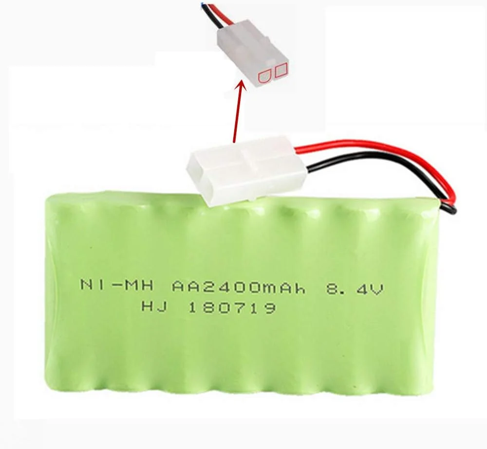 Batterie 6V Ni-Mh 2400 mAh pour télécommande de voiture + câble de charge USB YUNIQUE GREEN-CLEAN-POWER
