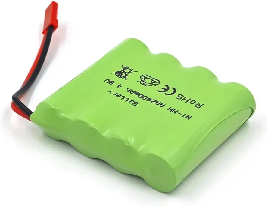 Batterie rechargeable 1 pièce 4.8V Ni-Mh 2400 mAh pour télécommande de voiture YUNIQUE GREEN-CLEAN-POWER