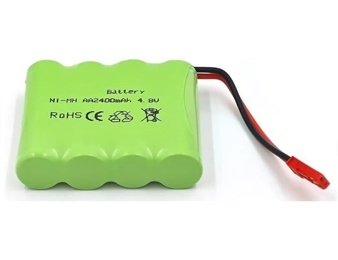 Batterie rechargeable 1 pièce 4.8V Ni-Mh 2400 mAh pour télécommande de voiture YUNIQUE GREEN-CLEAN-POWER