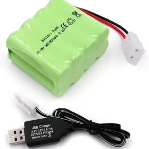 Batterie rechargeable 1 pièce 4.8V Ni-Mh 2400 mAh pour télécommande de voiture YUNIQUE GREEN-CLEAN-POWER