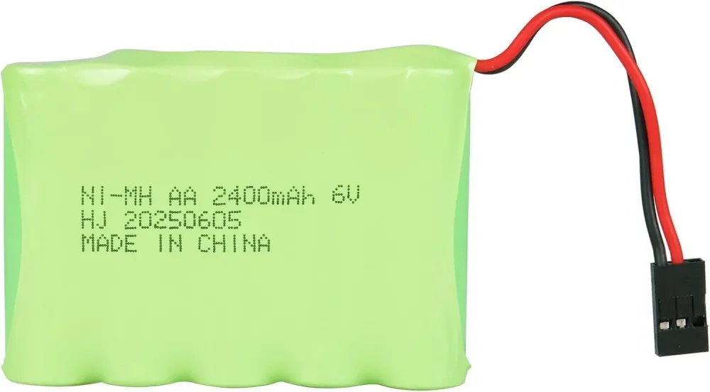 Batterie rechargeable 1 pièce 4.8V Ni-Mh 2400 mAh pour télécommande de voiture YUNIQUE GREEN-CLEAN-POWER