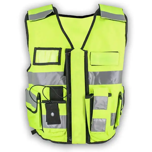 Gilet tactique lumifrischx THOR, jaune avec Revêtement imperméable
