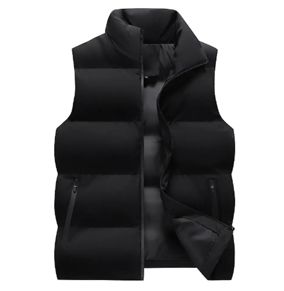 Neck Protection Zipper Men Winter Vest pour Motoneige