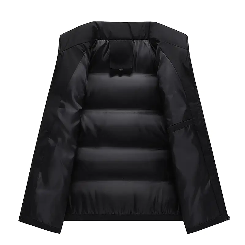Neck Protection Zipper Men Winter Vest pour Motoneige