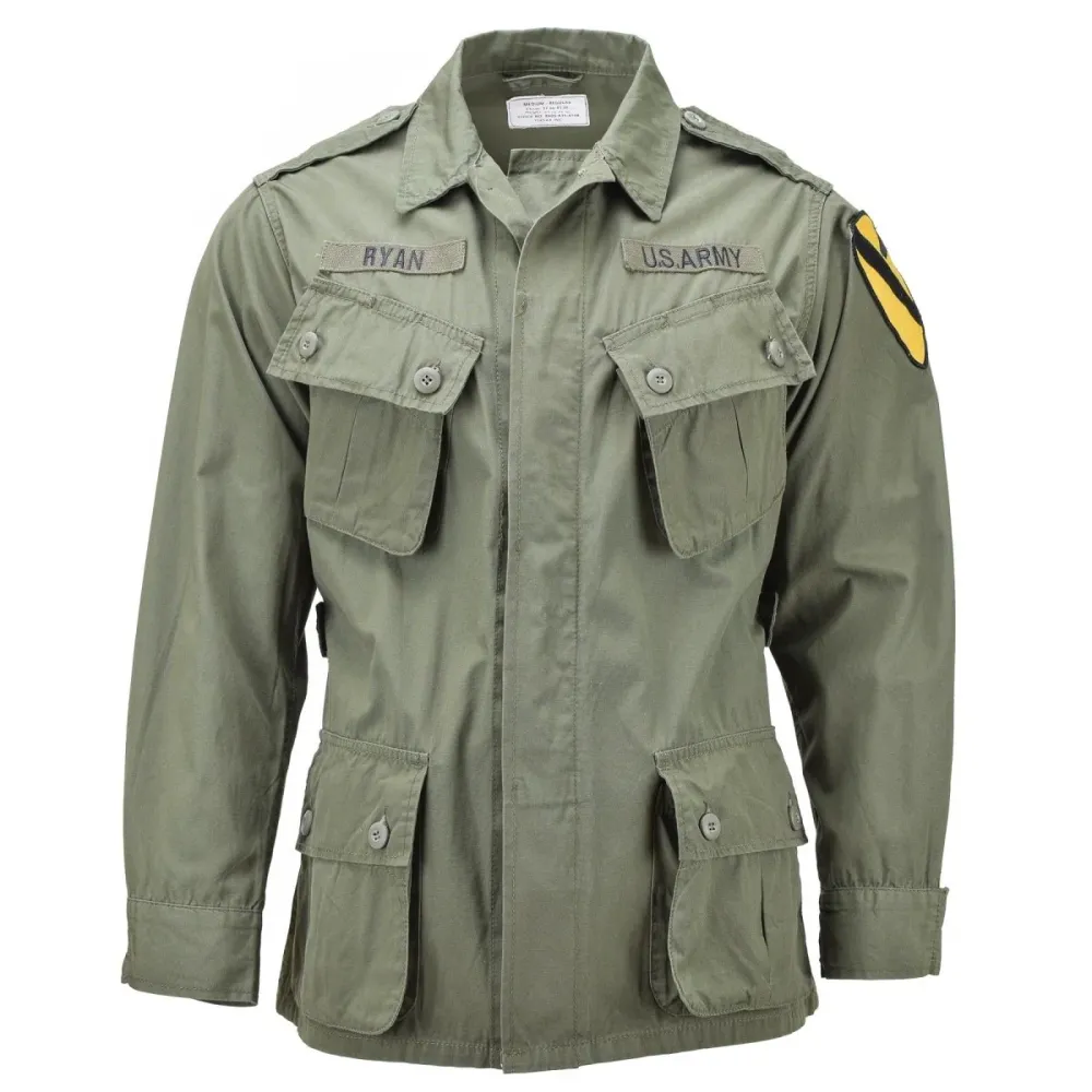 Protection Quad Veste de jungle légère BDU de style militaire américain OD M64 Vietnam de marque Mil-Tec