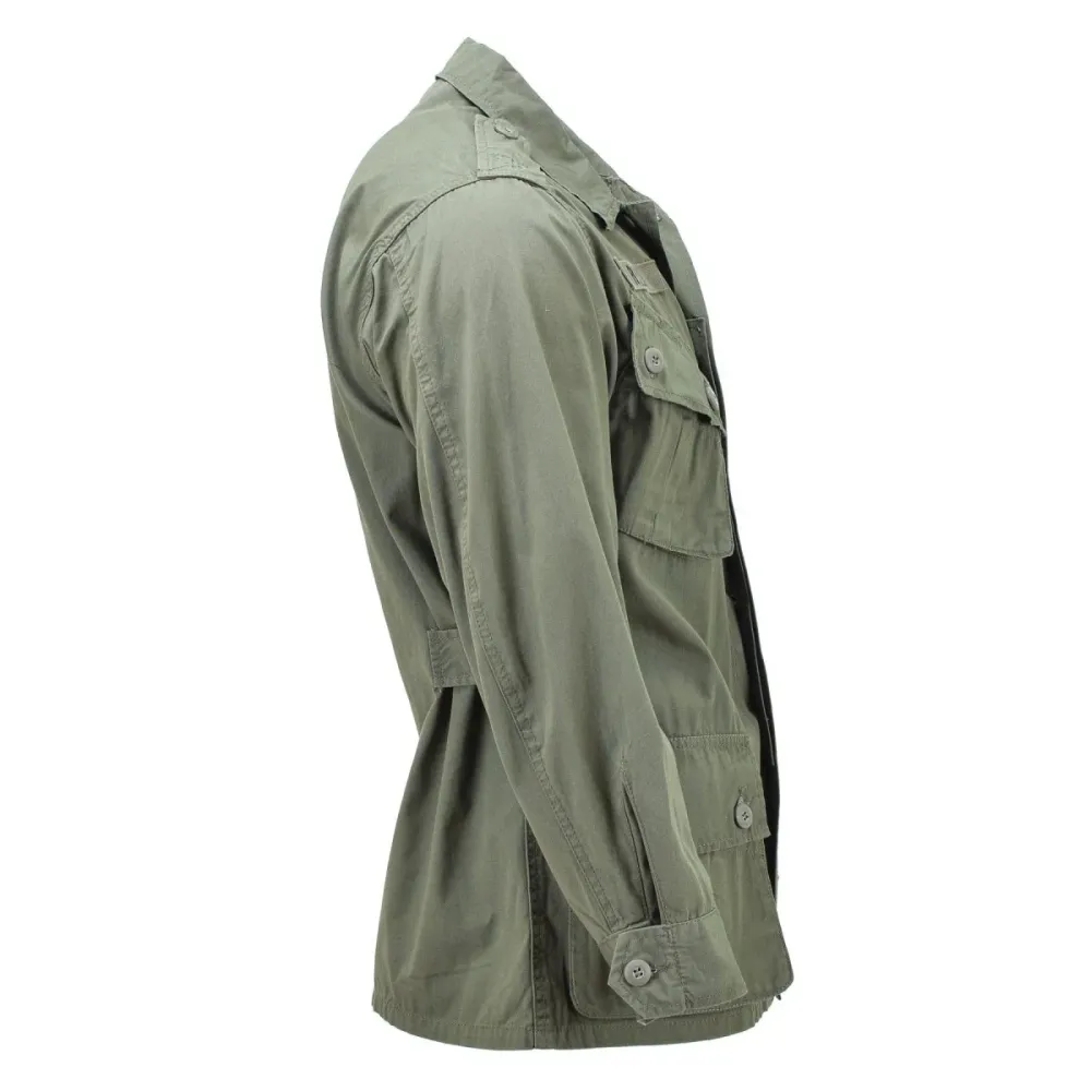Protection Quad Veste de jungle légère BDU de style militaire américain OD M64 Vietnam de marque Mil-Tec