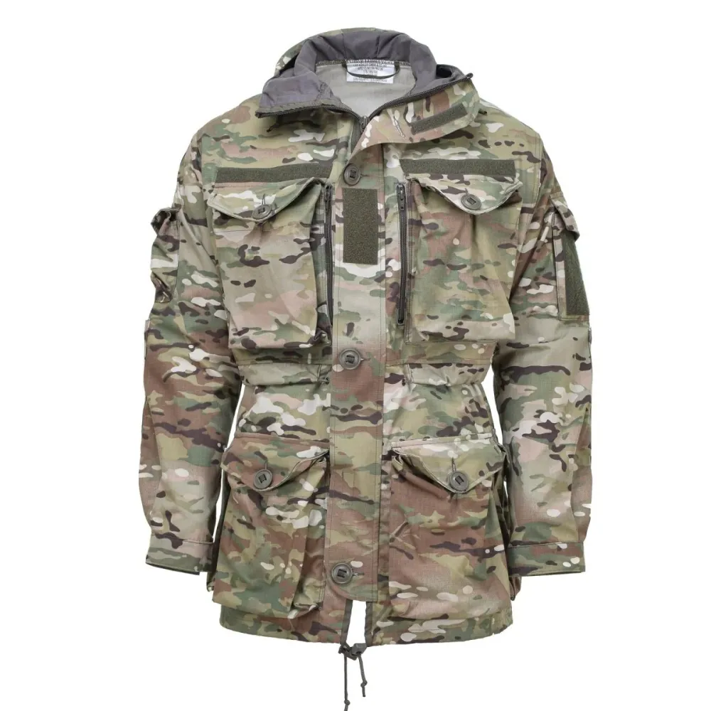 Veste de camouflage militaire tactique Leo Kohler en ripstop multicam avec Revêtement imperméable