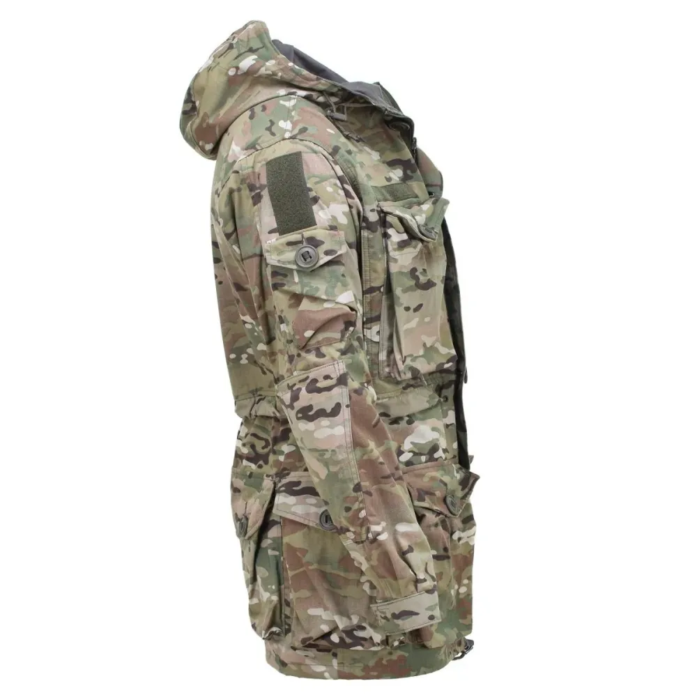 Veste de camouflage militaire tactique Leo Kohler en ripstop multicam avec Revêtement imperméable