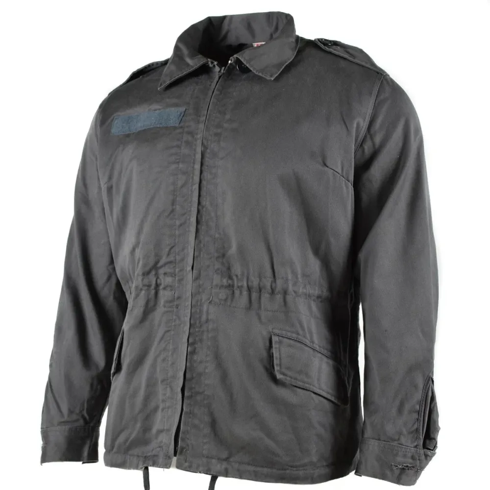 Veste originale de l'armée danoise M71 Court Cut, surplus militaire gris du Danemark en Polyester renforcé