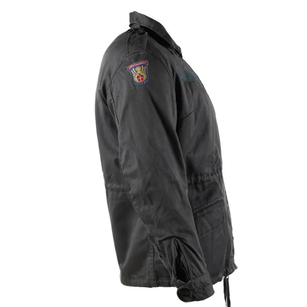 Veste originale de l'armée danoise M71 Court Cut, surplus militaire gris du Danemark en Polyester renforcé