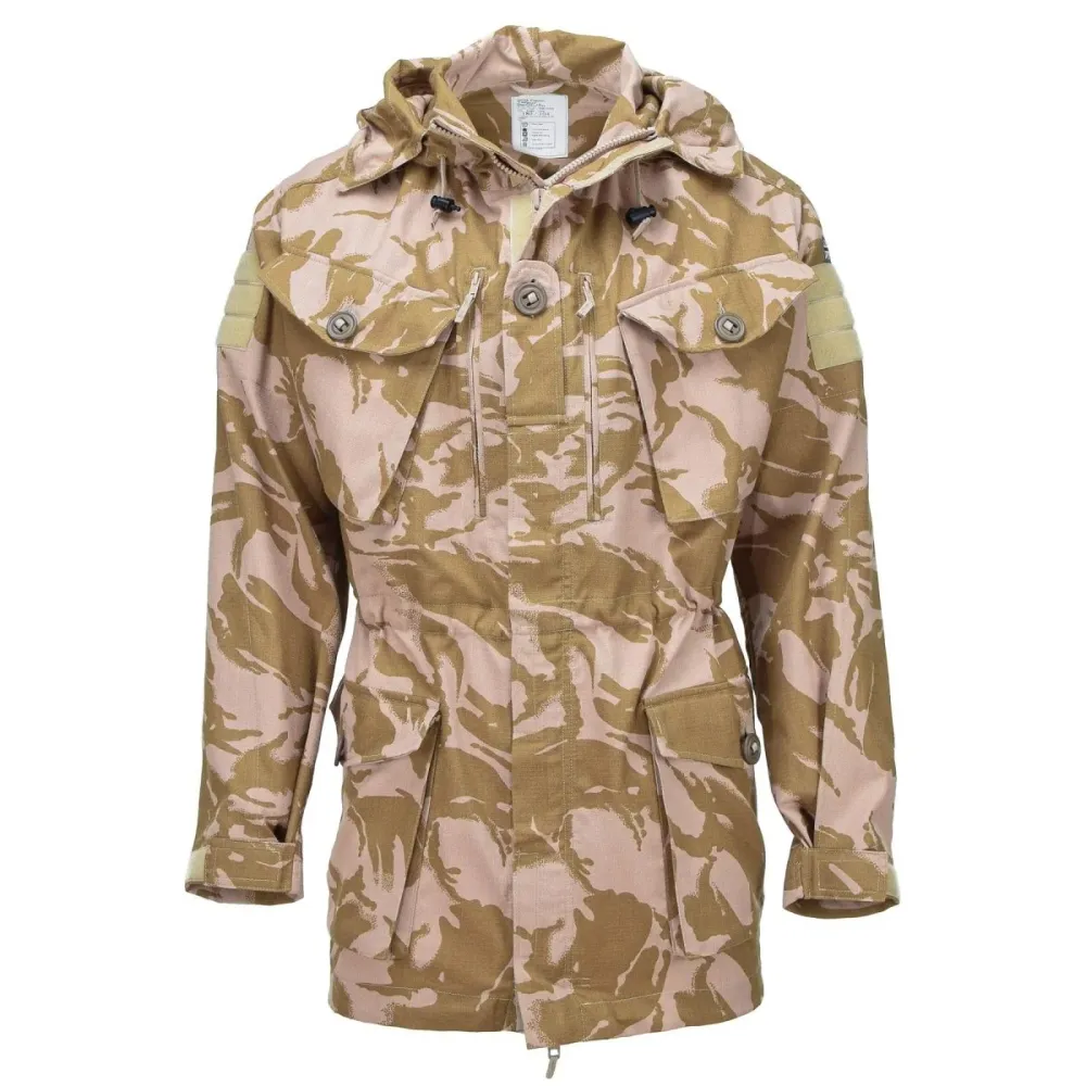 Veste de protection militaire britannique original, parka à capuche coupe-vent et résistante aux flammes NEUF