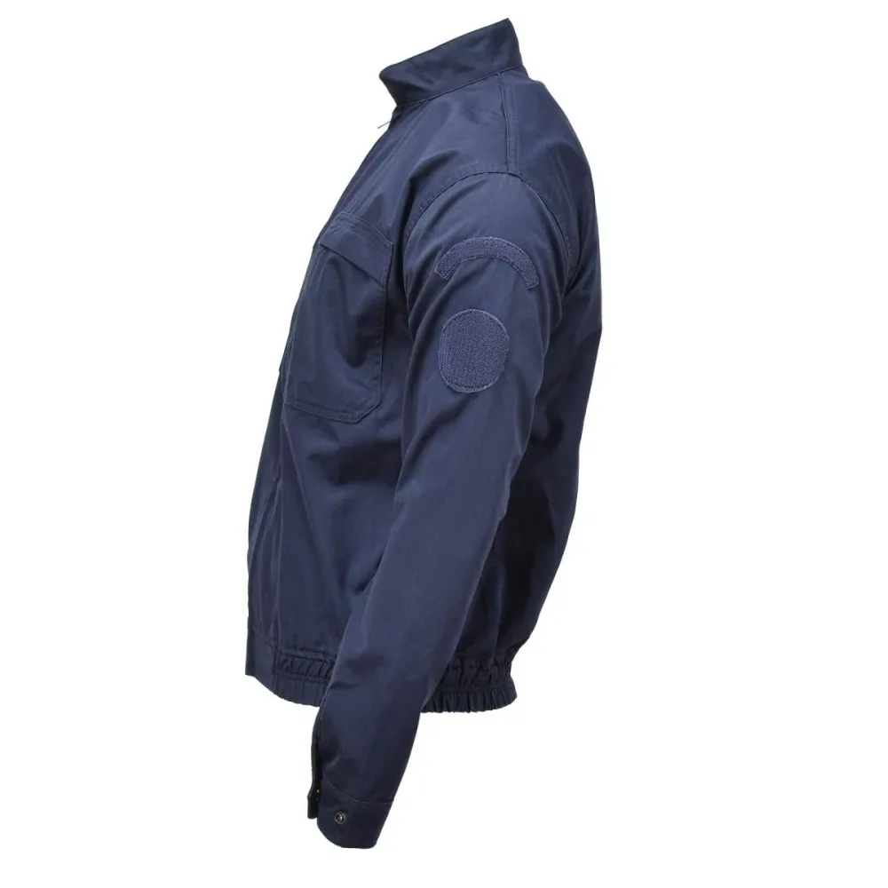Veste de sport de police militaire française réel, chemise de sport à taille élastique bleue avec Système de verrouillage