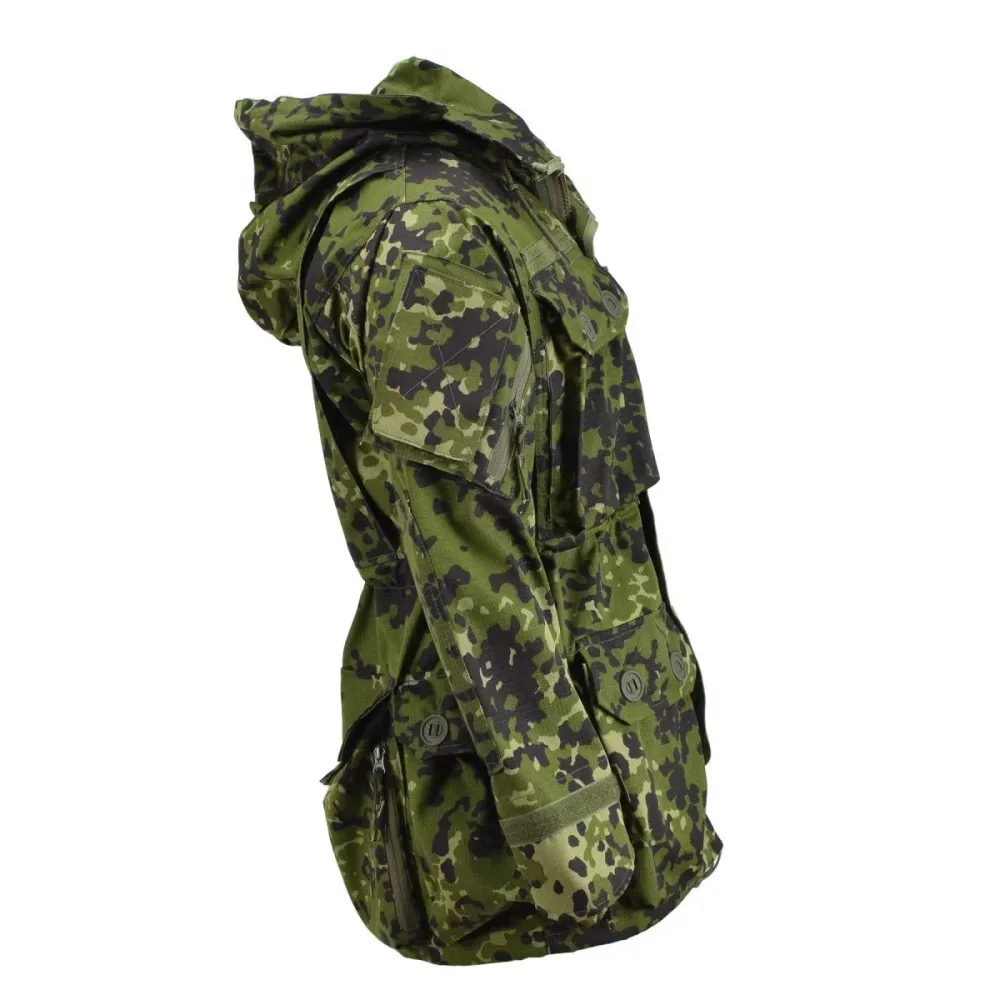 Veste de style militaire danoise de marque TACGEAR, ripstop, camouflage commando M84 avec Revêtement imperméable