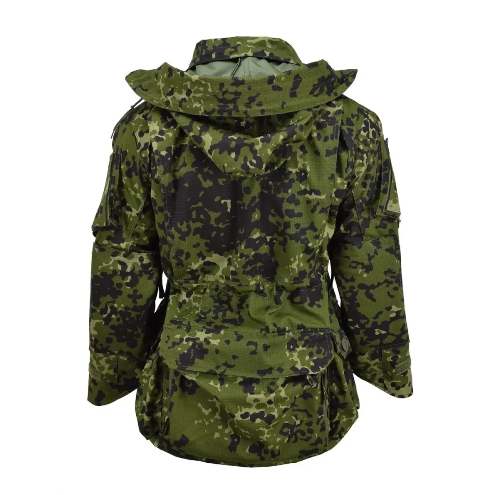 Veste de style militaire danoise de marque TACGEAR, ripstop, camouflage commando M84 avec Revêtement imperméable
