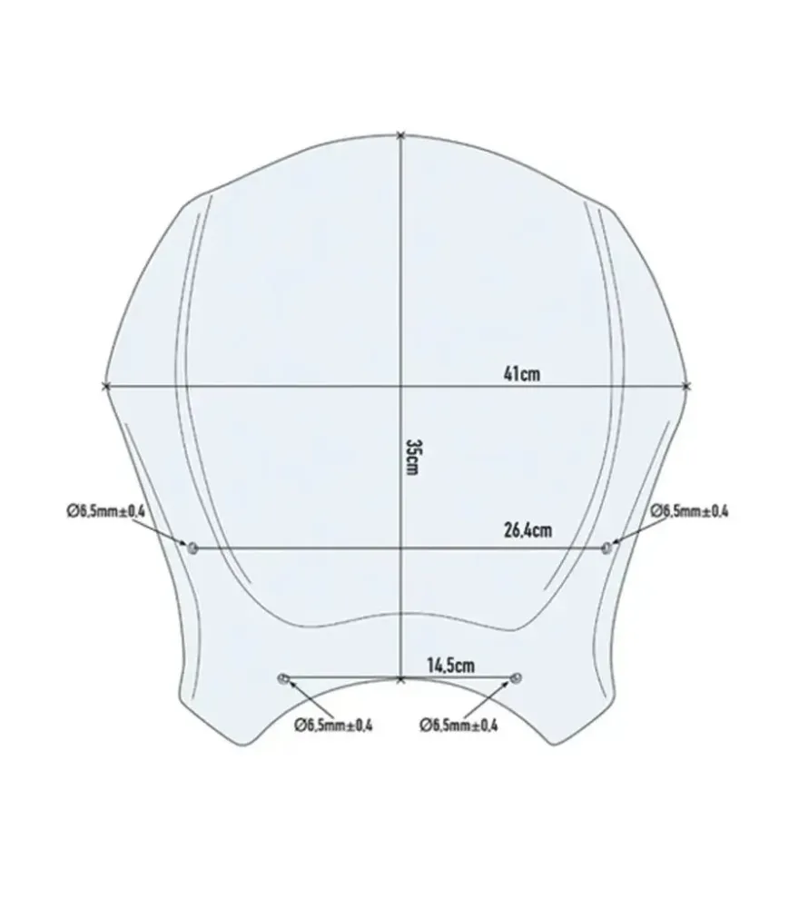 Windschutzscheibe für Moto Guzzi V7 850 Fumé - GIVI