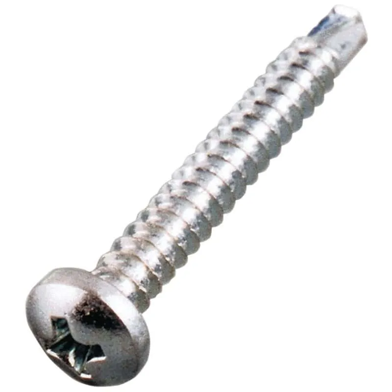 Haute Performance Vis - Ø 4.8 mm - autoperceuse tête cylindrique empreinte phillips acier zingue blanc